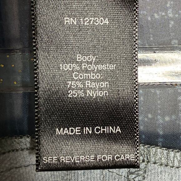 Ali Miles Women NWT Size XL Duster Vest Open Front Sheer Sleeveless Mixed Media - Picture 8 of 9